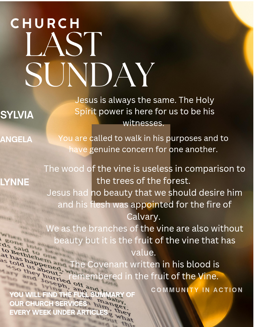 Last Sunday in brief